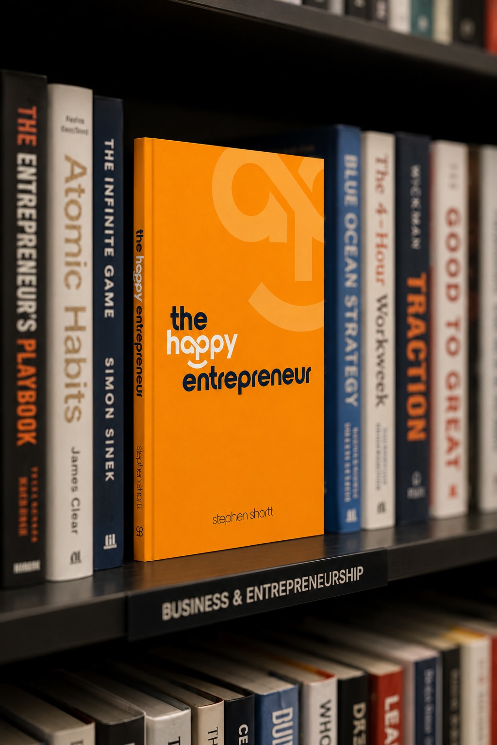 The HAPPY Entrepreneur book mockup